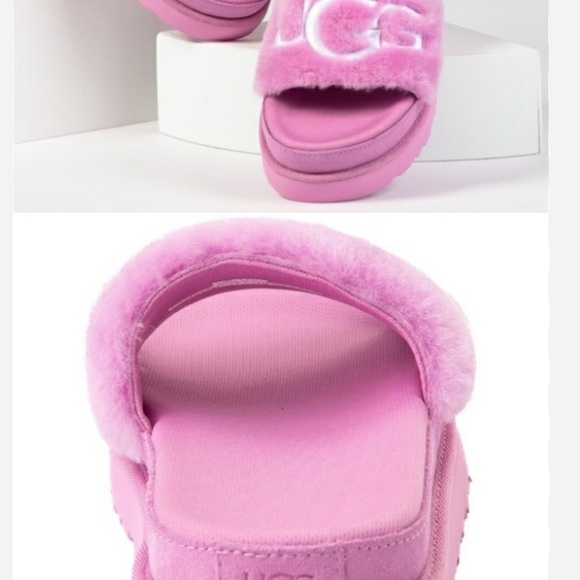 UGG Women's Laton Fur Slide Sandal with box - Picture 7 of 10